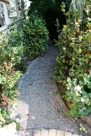 hidden gravel pathway landscaping