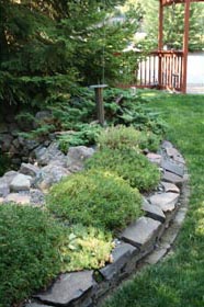 drip irrigation for rock garden and lawn irrigation