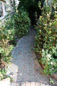 hidden gravel pathway landscaping