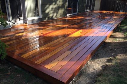 custom wood deck design and installation