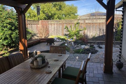 rock garden water saving irrigation